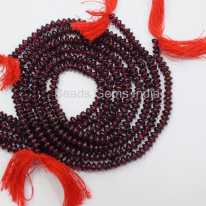 Mozambique Garnet Smooth Beads - Mozambique Garnet Button Beads - Mozambique Garnet Beads , Sold By Strand, 5 mm, 14'',MC-2BGI59