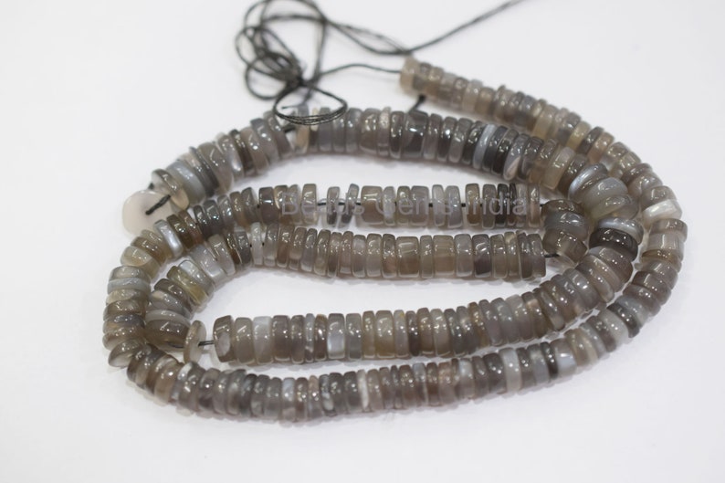 Black Moonstone Beads 5-6 mm 17/'/' Natural Black Moonstone Smooth Beads MC-1BGI54 Black Moonstone Tyre Shape Beads