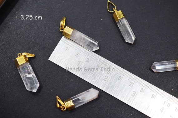 Intriguing Crystal Pencil Pendant , Crystal Smooth Pendant , Crystal Pendant ,Sold By Piece, 3-3.5 cm, 18BGI358