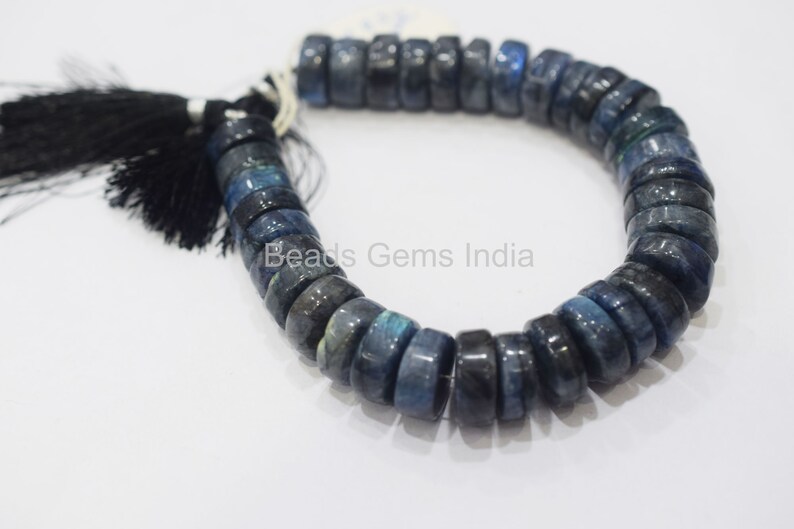 MC-13BGI32 8 13-16 mm Labradorite Smooth Beads Labradorite Tyre Beads Labradorite Beads Sold By Strand