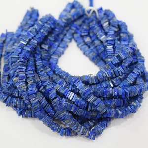 Lapis Lazuli Square Spacer Beads , Lapis Lazuli Smooth Heishi Beads , Sold by Strand , 5-5.50 mm , 16", BL-6BGI339