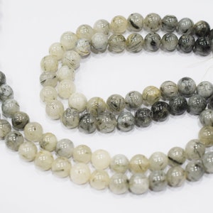 Intriguing Black Rutile Round Shape Briolette , Black Rutile Smooth Briolettes , Sold By Strand , 10 mm, 15&quot;, BL-6BGI845
