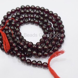 Mozambique Garnet Smooth Beads - Mozambique Garnet Round Beads - Mozambique Garnet Beads , Sold By Strand, 6 mm, 14&#39;&#39;,MC-2BGI60