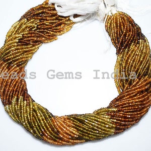 Natural Petro Multi Tourmaline Rondelle Beads, Petro Multi Tourmaline Faceted Beads, 2.50 mm, 13.50&quot;, 7BGI48