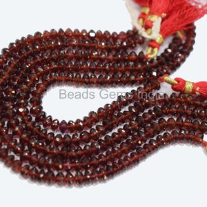 AAA Quality Mozambique Garnet Faceted Beads-Mozambique Garnet Rondelle Beads, Mozambique Garnet Beads,Sold By Strand, 5.75 mm,13&#39;&#39;,MC-2BGI32