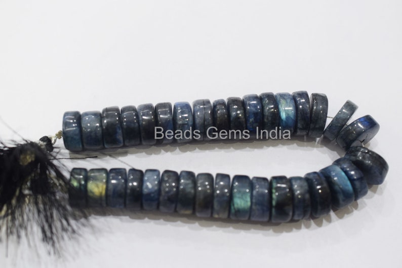 MC-13BGI32 8 13-16 mm Labradorite Smooth Beads Labradorite Tyre Beads Labradorite Beads Sold By Strand