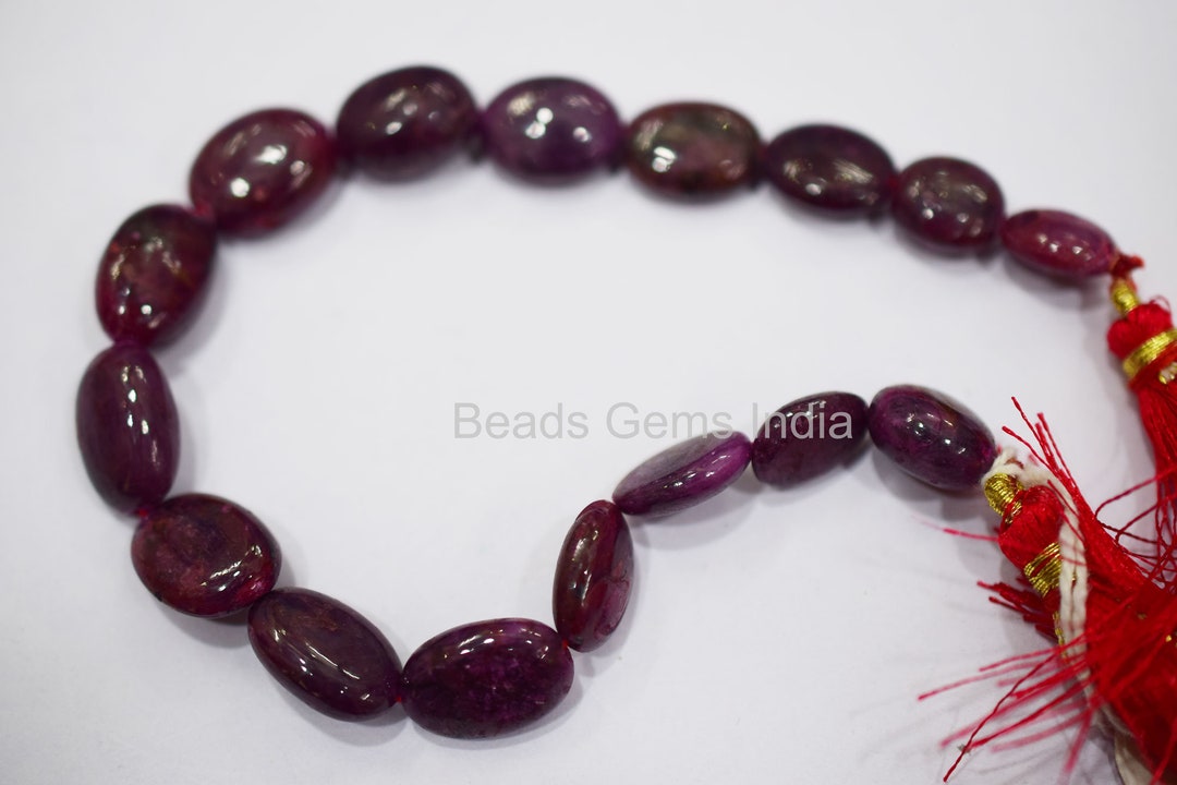 Natural Ruby Smooth Briolette, Ruby Oval Briolette , Ruby Briolette ...