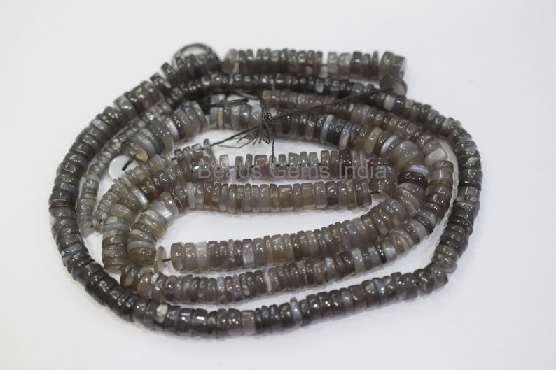 Black Moonstone Beads 5-6 mm 17/'/' Natural Black Moonstone Smooth Beads MC-1BGI54 Black Moonstone Tyre Shape Beads