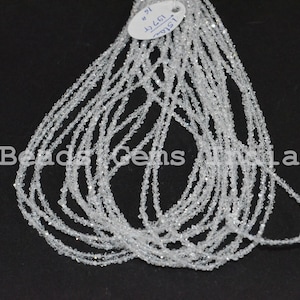 Natural Herkimer Diamond Beads, Harkimar Diamond Fancy Shape Beads, Rare Herkimer Diamond Beads, 2.50 mm, 16&quot; 55BGI57