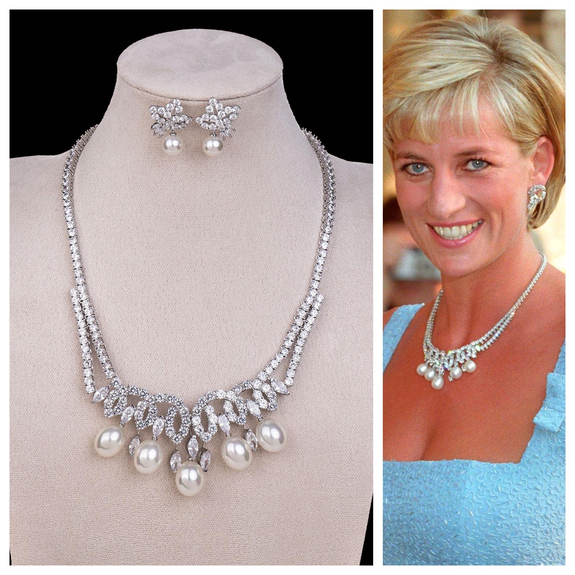 Princess Diana's Swan Lake Suite Reproduction , With 5A CZ ...