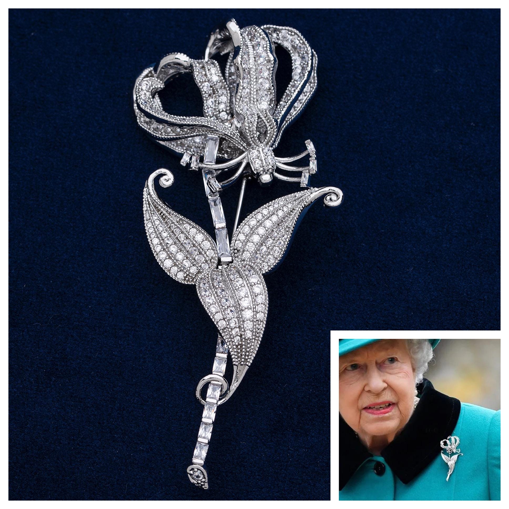 Flame Lily Brooch Reproduction, Queen Elizabeth 11, National