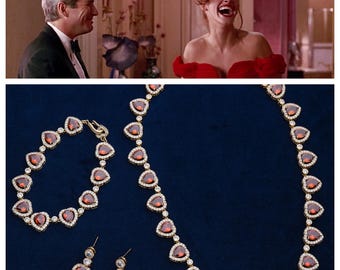 New Luxury Pretty Woman Opera Necklace Drop Earrings