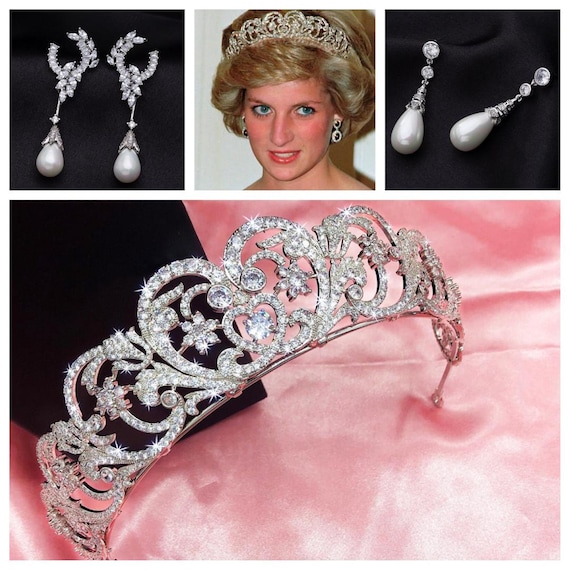 Braut Tiara Adult Pink Black Braut Tiara Adult Pink Black