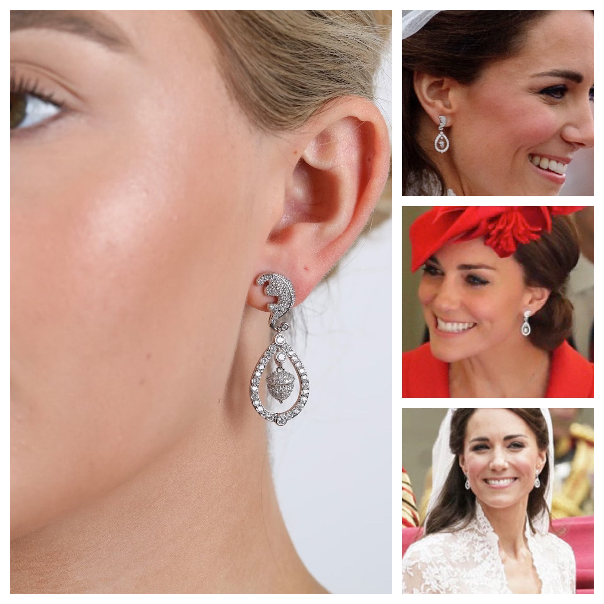 Princess kate shop wedding earrings