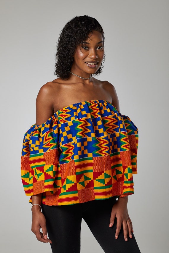 off shoulder kitenge