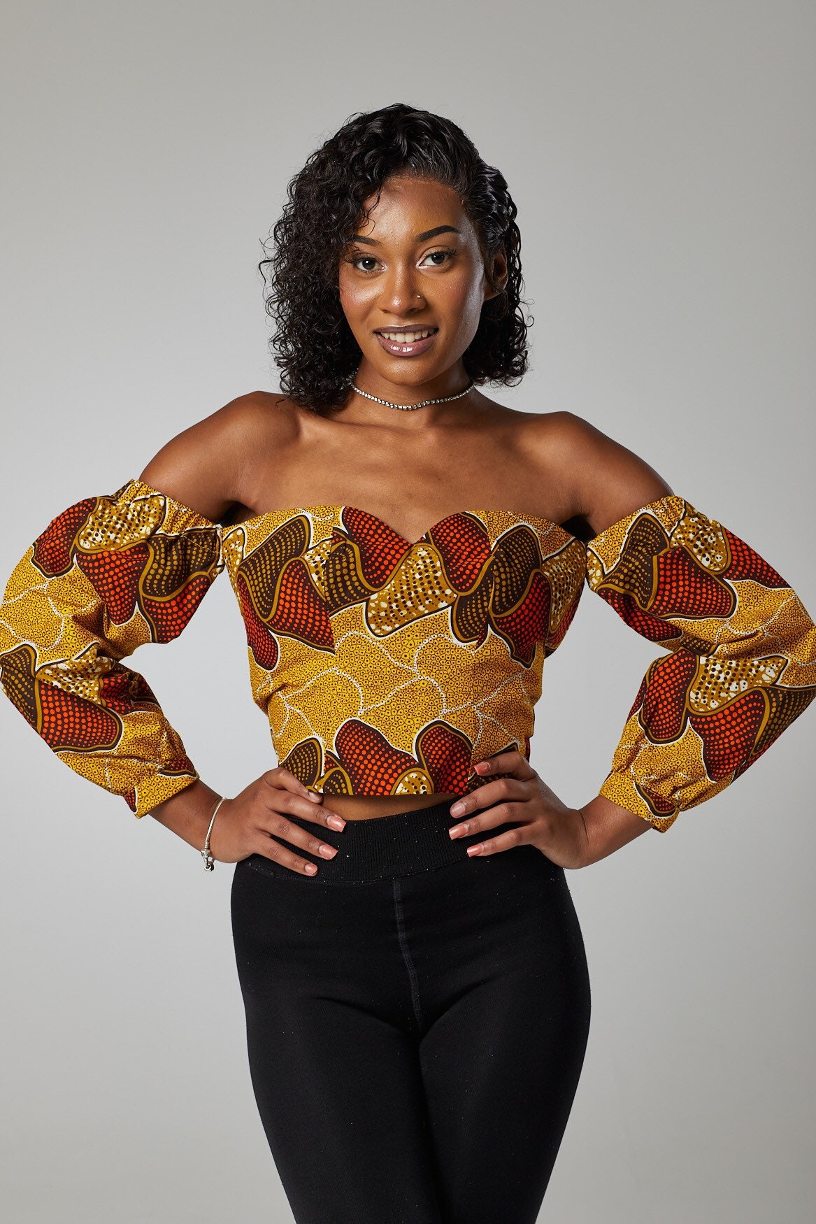 Yaa off Shoulder Ankara Kitenge African Print Luxury Crop Top | Etsy UK