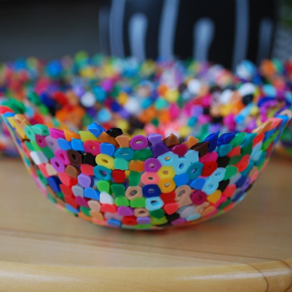 Colourful Bowls Non Toxic Hama Perler Beads Multi purpose