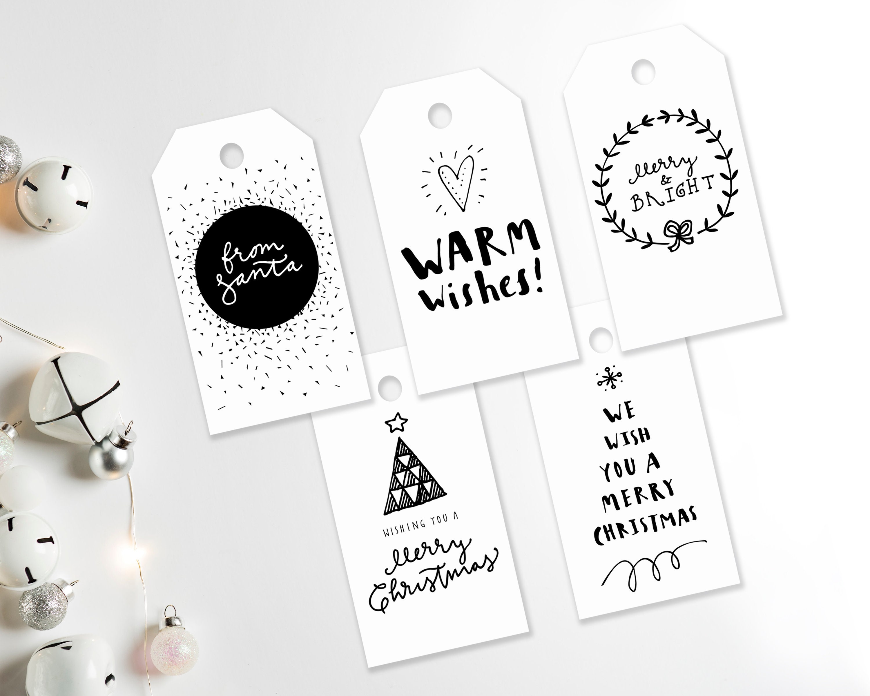 Christmas Quote Gift Tags Printable / Digital Gift Tags / Etsy