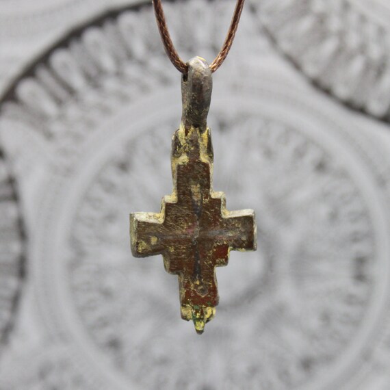 Ancient Medieval Cross Reliquary Pendant / Crusaders pendant / Etsy