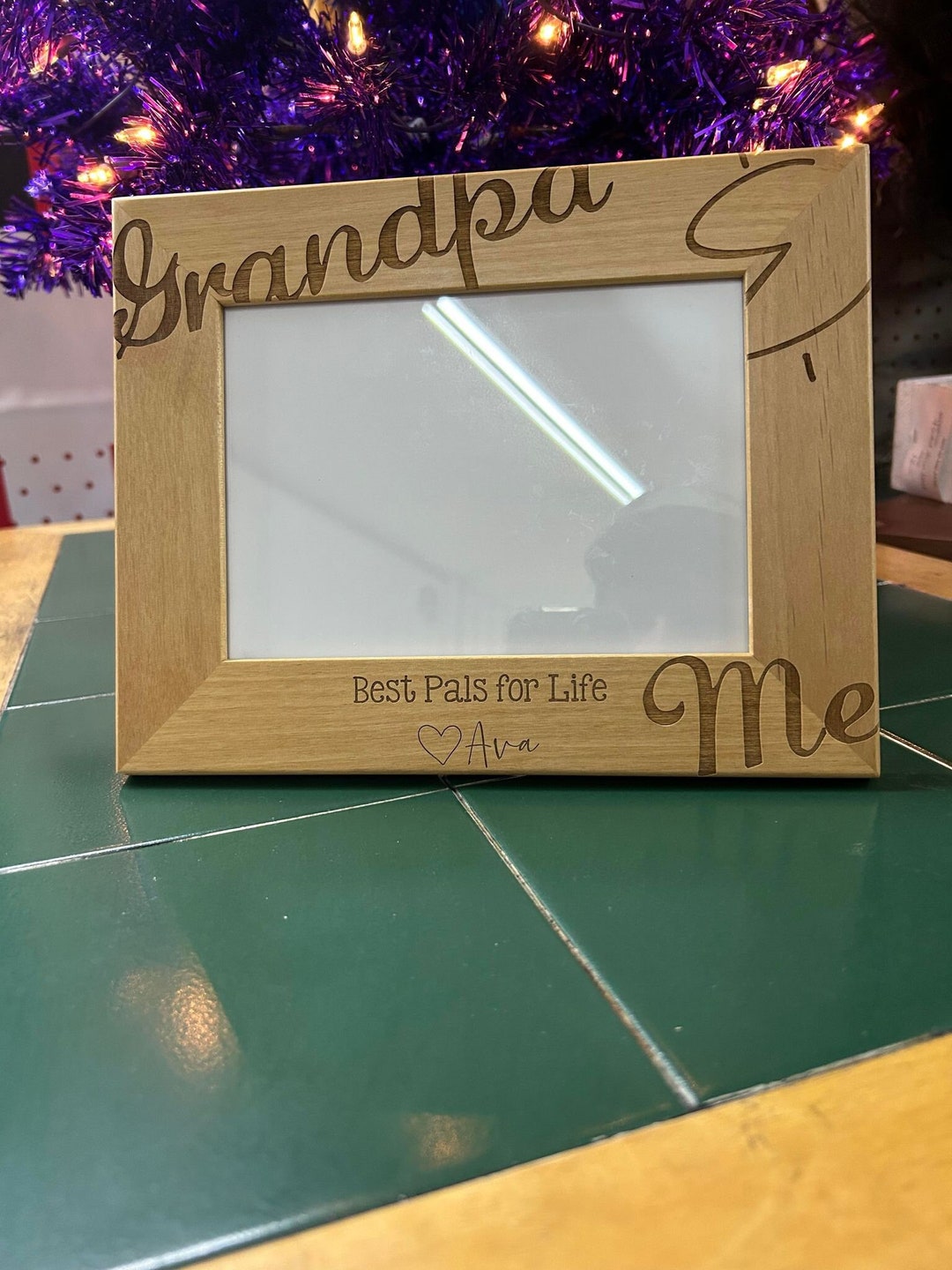 Grandpa and Me Custom Picture Frame , 4x6, 5x7, 8x10, Personalized