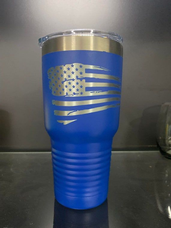 Distressed Flag Cup, Distressed Flag Personalized Tumbler, Insulated  Tumbler, Engraved Cup, Custom Tumbler Cup, 30oz, flag, mens cup