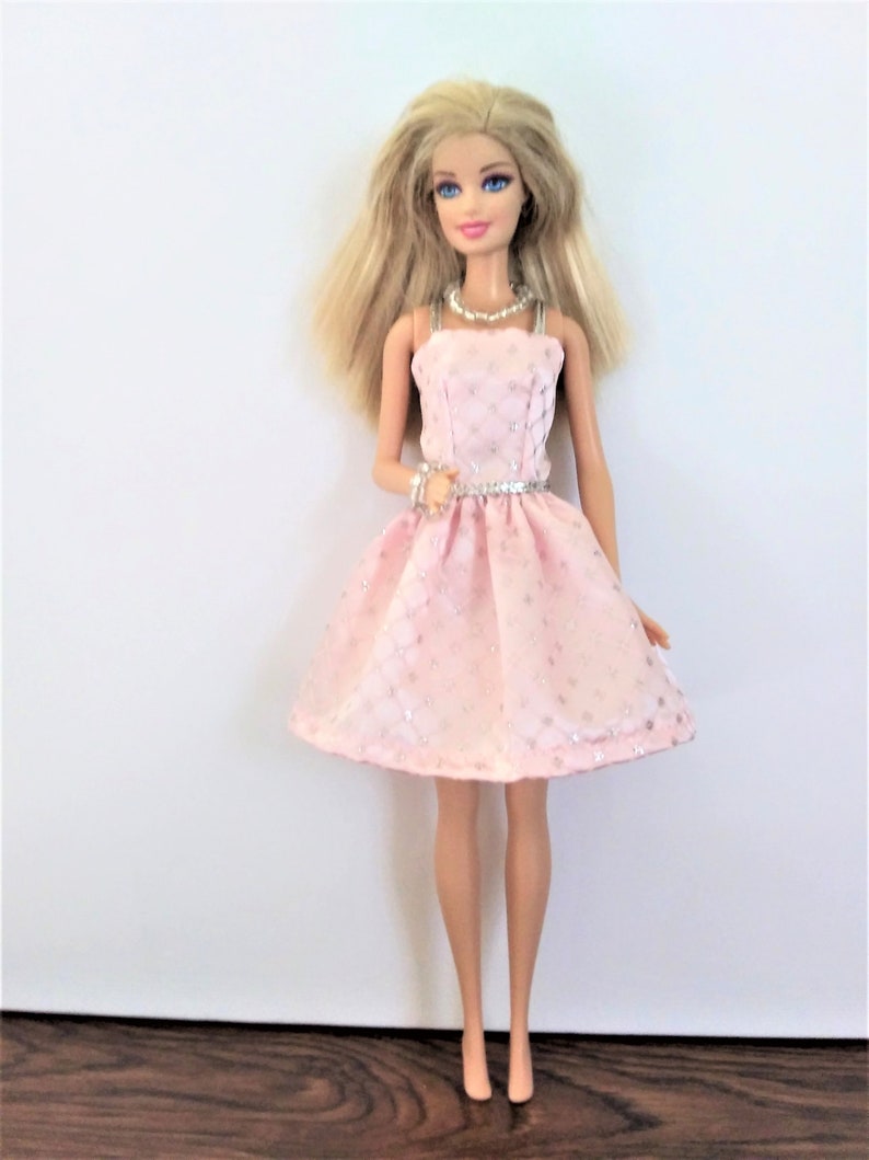 BARBIE DOLL PAIR OF LIGHT BLUE GLITTERY SHORTS