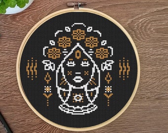 Virgo #K130 Cross Stitch Embroidery Kit Stitch Design Cross Stitch Kits Needlepoint Zodiac Signs Cross Stitch World Embroidery Stitches
