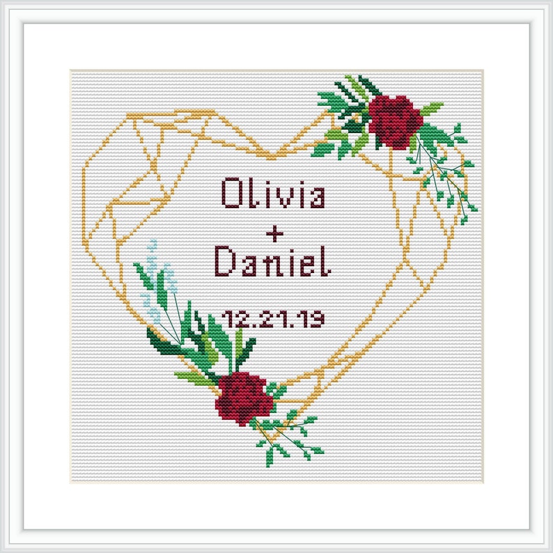 Cross Stitch Patterns Wedding Free