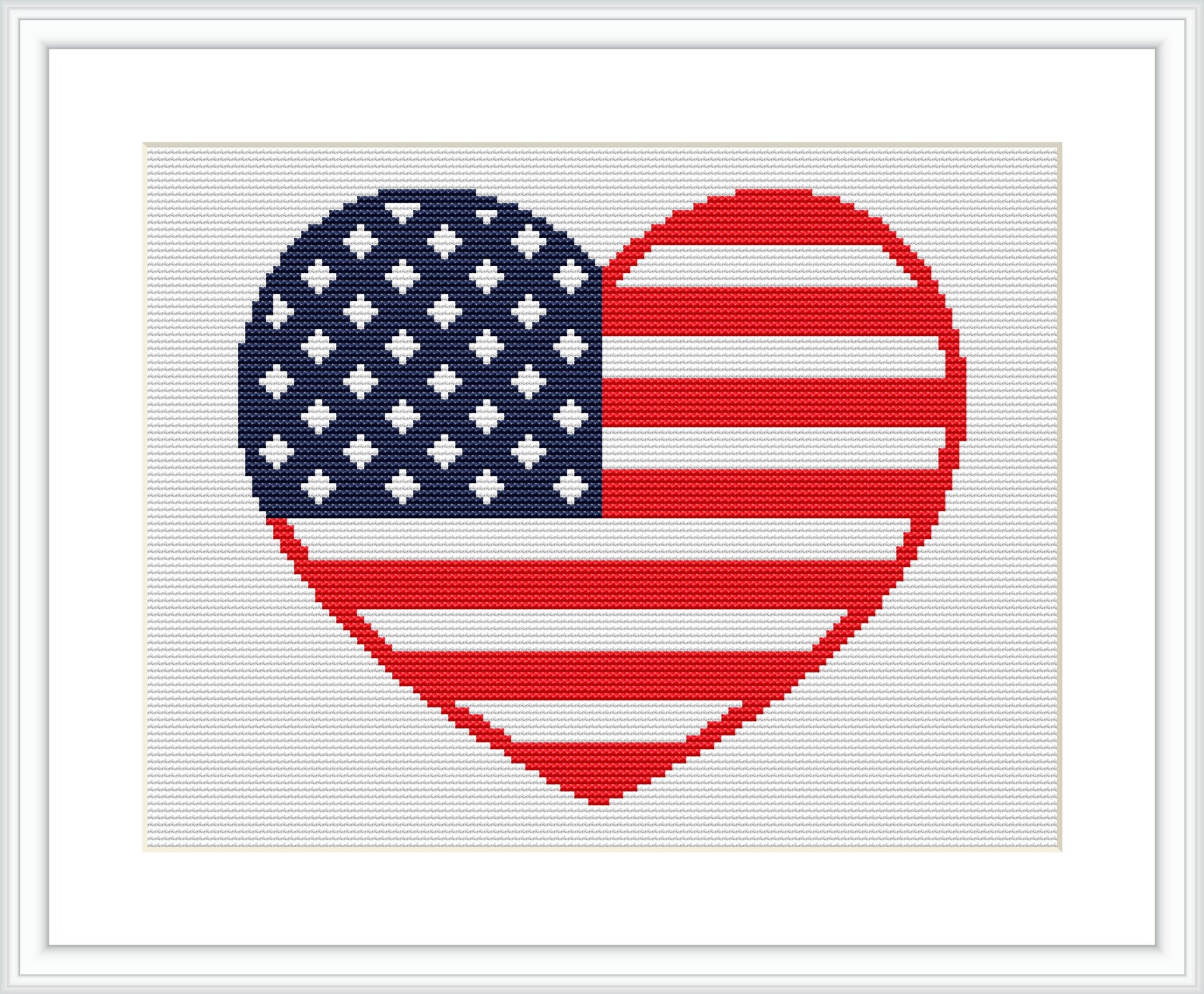 American flag Cross Stitch Pattern easy counted cross stitch Etsy