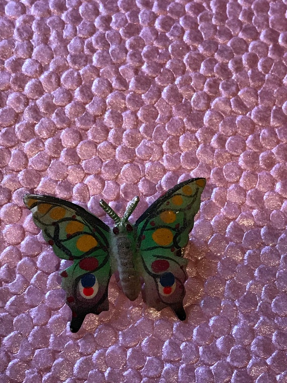 Vintage 1960s Butterfly Brooch Pin - image 2