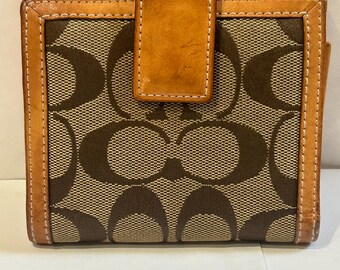 Vintage Coach Wallet Signature Design and Tan Leather - Etsy