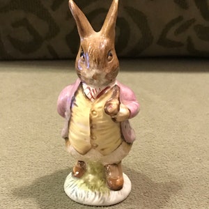 Beatrix Potter Royal Albert Benjamin Bunny Vintage Figurine