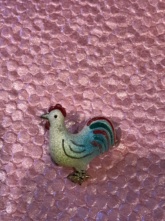 Vintage 1960s Rooster Pin - image 2