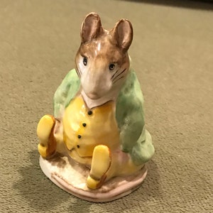 Beatrix Potter Samuel Whiskers Mouse Beswick England Vintage Figurine