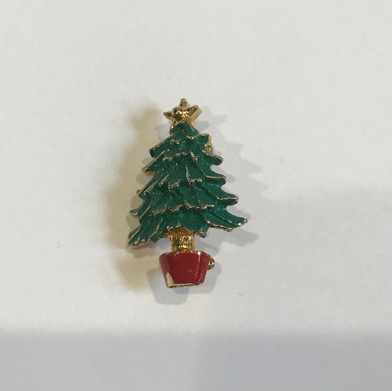 Vintage Christmas Holiday Brooch Pin - image 1