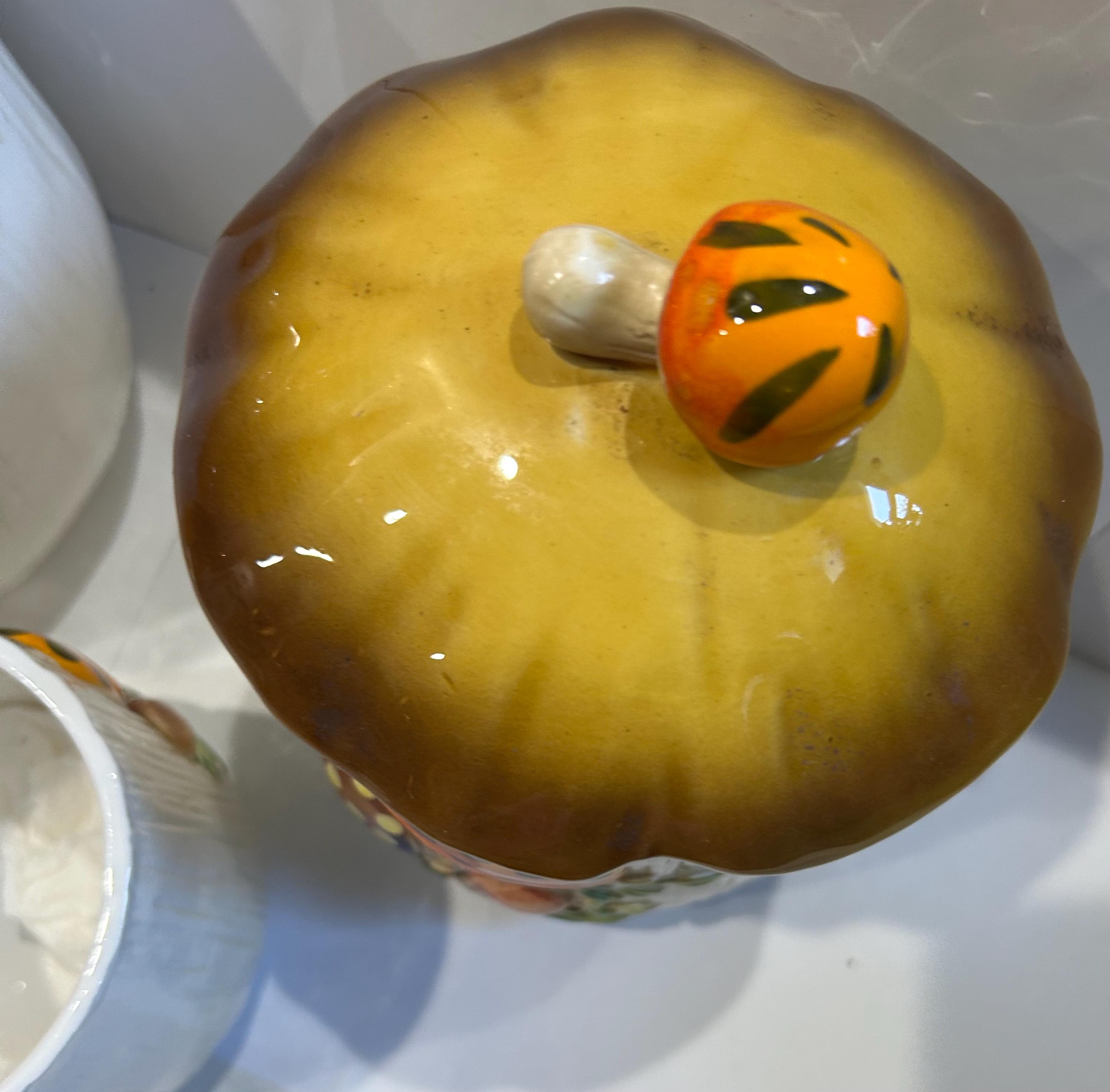 Vintage Ceramic 3 Piece Mushroom Canister Sears Roebuck Set - Etsy