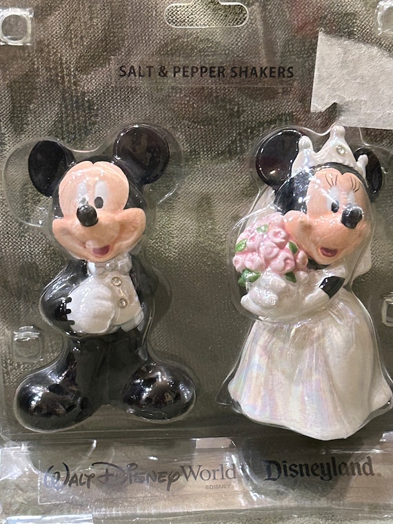 Vintage Ceramic Mickey & Minnie Walt Disney World Disneyland