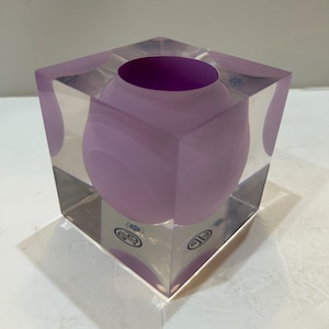 Acrylic Lavender Scoop Vase Home Decor Jonathan Adler