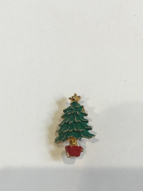 Vintage Christmas Holiday Brooch Pin - image 2