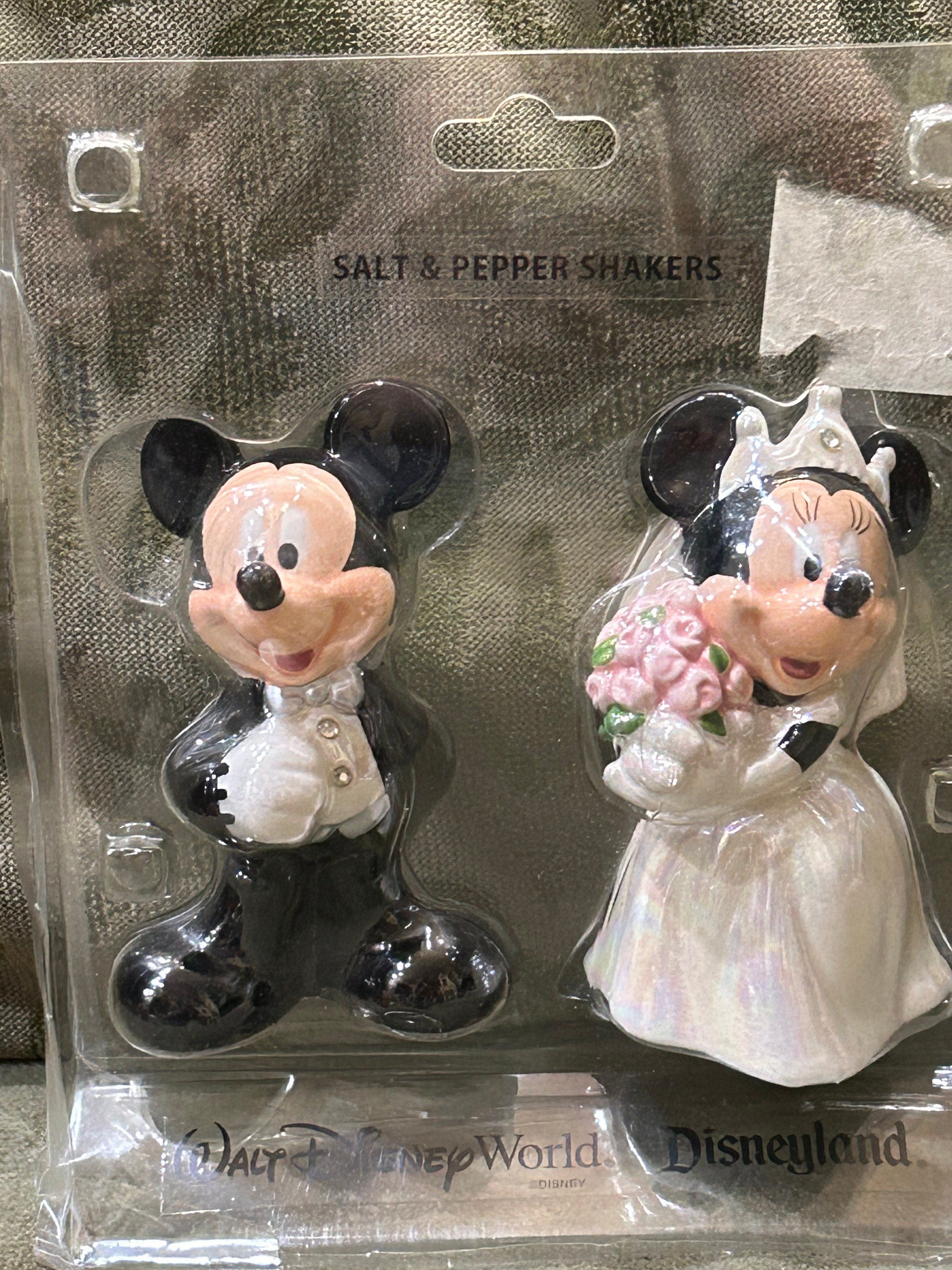 Vintage Ceramic Mickey & Minnie Walt Disney World Disneyland