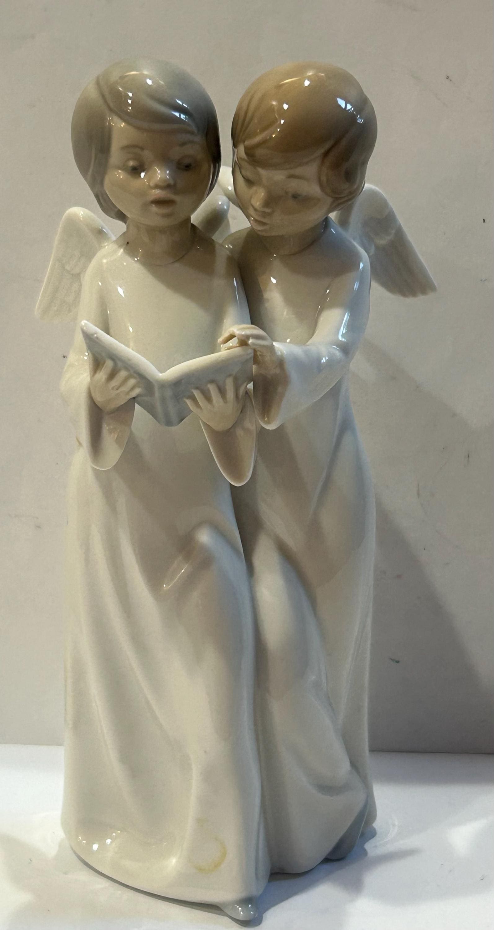 Vintage Nao Angels With Book by Lladro Figurine - Etsy
