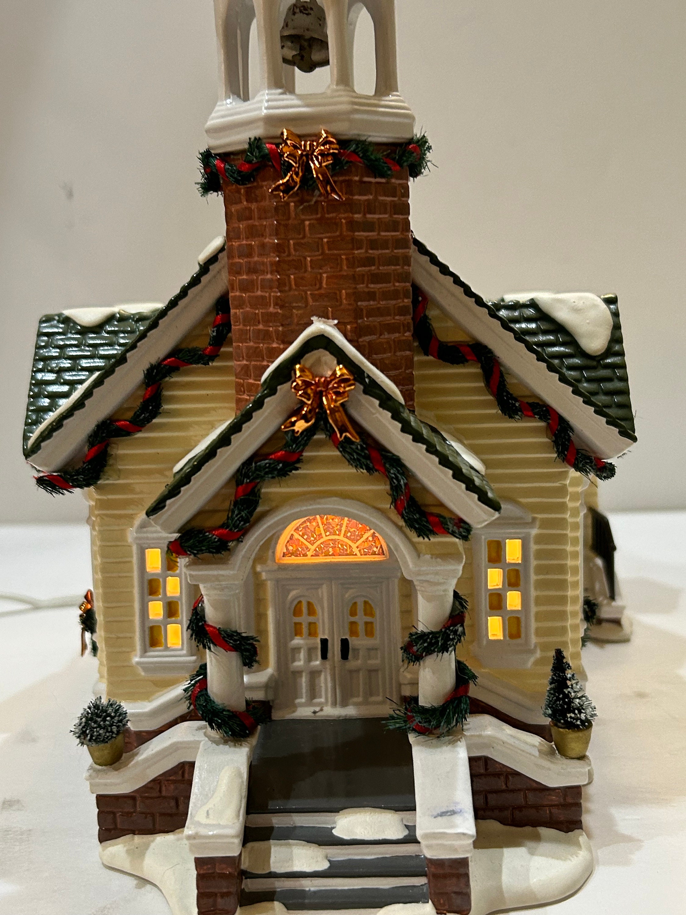 Dept 56 Christmas Series Stone Steeple Church - Etsy