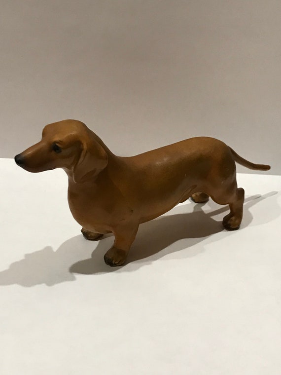 Vintage Porcelain Dachshund Dog - Etsy