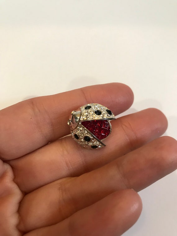 Vintage Ladybug Brooch Pin - image 3