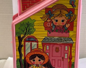 1950年代DOLLY TOY COアヒルちゃんキャンディーコンテナバスケット DOLLY POPS Poptown House w/ Dolls & Clothes by Knickerbocker
