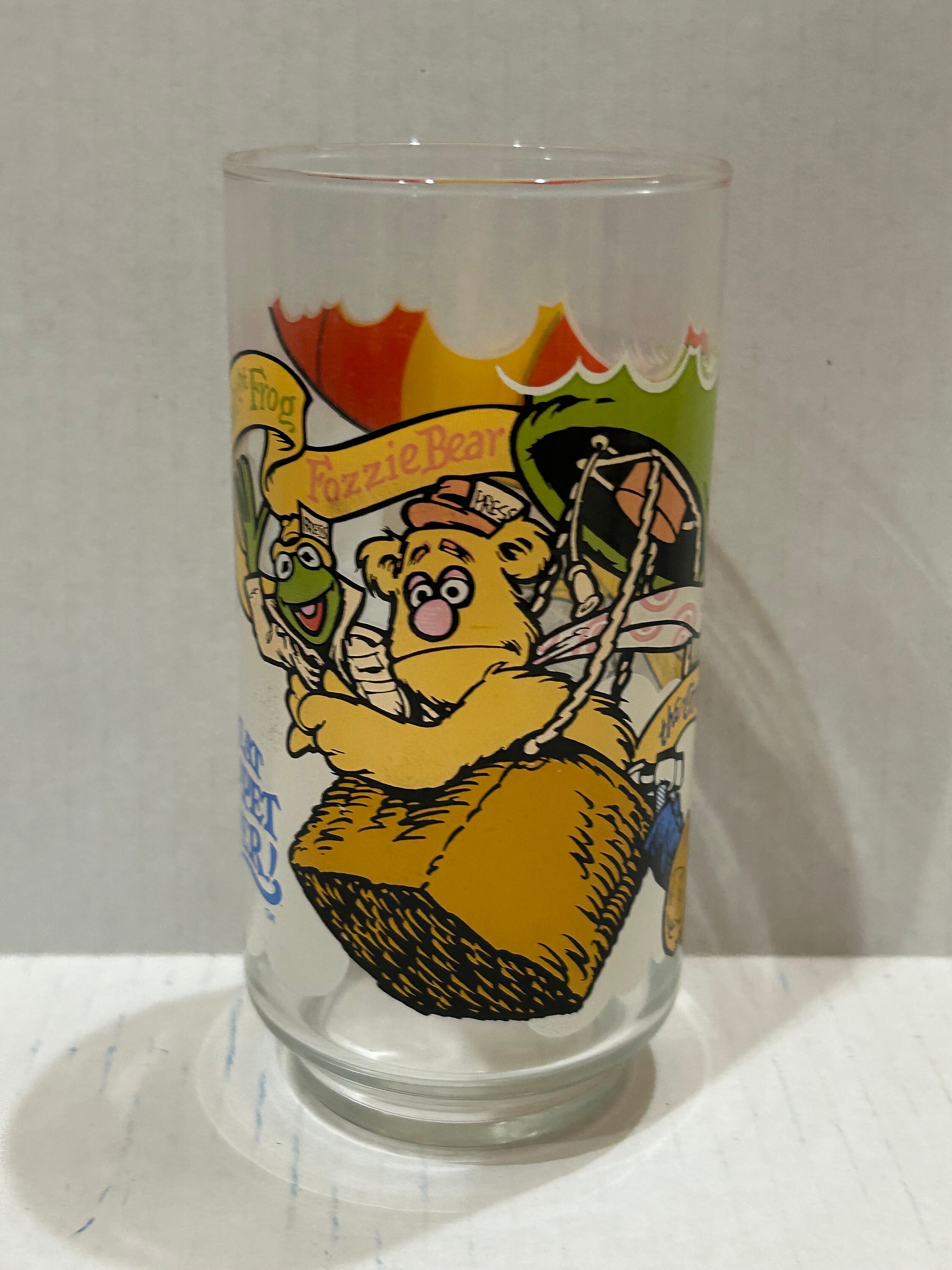Vintage 1981 Muppets Fozzie Bear Mcdonalds Glass - Etsy