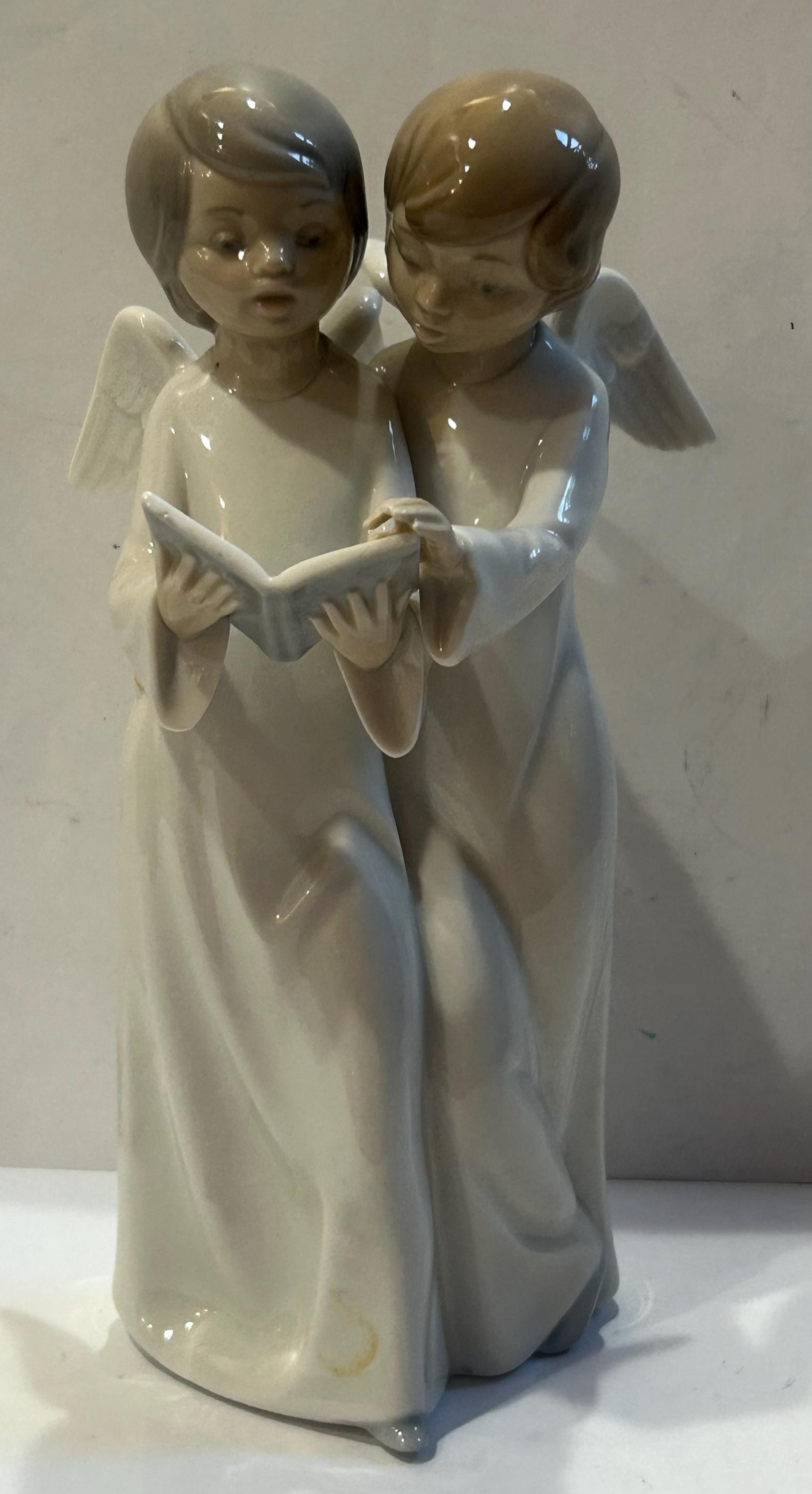 美品 LLADRO +NAO 天使と少女 フィギュリン3体セット Vintage Nao Angels With Book by Lladro Figurine - Etsy