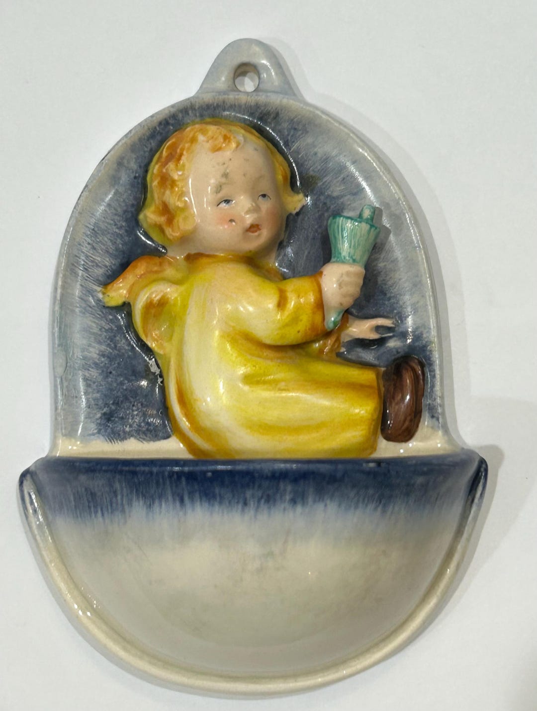 Vintage Ceramic Goebel Spotl Holy Water Holder Dispenser Germany