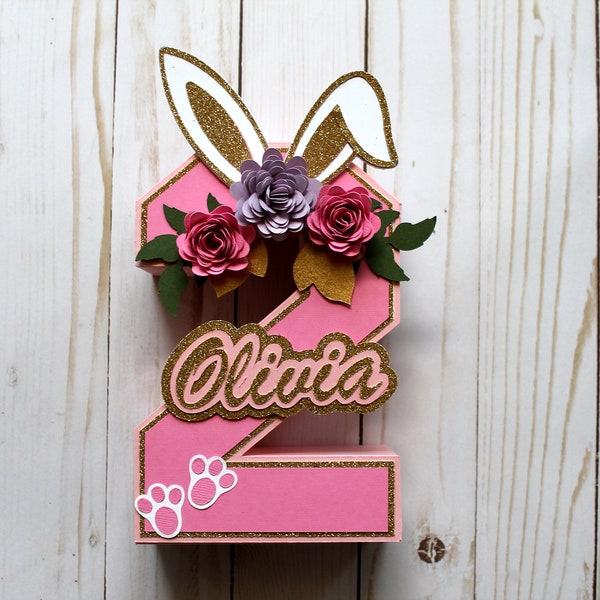 Some Bunny Is One 3D letters, Some Bunny Is Two number, Some Bunny Is One Birthday decorations, Bunny Birthday decoration, bunny photo prop