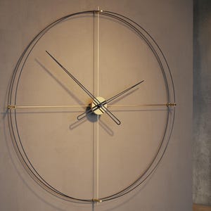 Large Modern Wall Clock: Minimalist Oversized Design